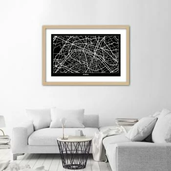 Obraz w ramie, Plan miasta Paryż
