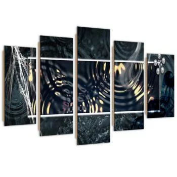 Obraz pięcioczęściowy Deco Panel, Ślady deszczu - obrazek 2