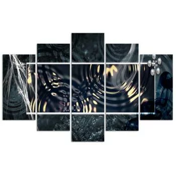 Obraz pięcioczęściowy Deco Panel, Ślady deszczu - obrazek 3