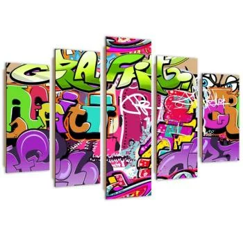 Obraz pięcioczęściowy Deco Panel, Graffiti - obrazek 2