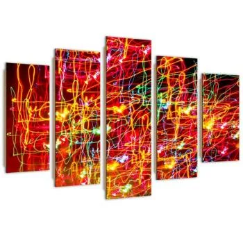 Obraz pięcioczęściowy Deco Panel, Światła miasta - obrazek 2