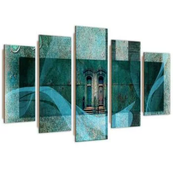 Obraz pięcioczęściowy Deco Panel, Tajemnicze okno - obrazek 2
