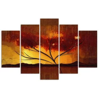 Obraz pięcioczęściowy Deco Panel, Afrykańskie drzewo - obrazek 3