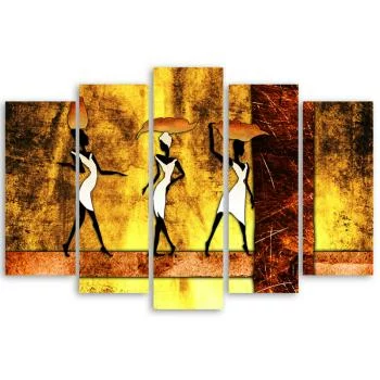 Obraz pięcioczęściowy Deco Panel, Afrykańskie kobiety - obrazek 3
