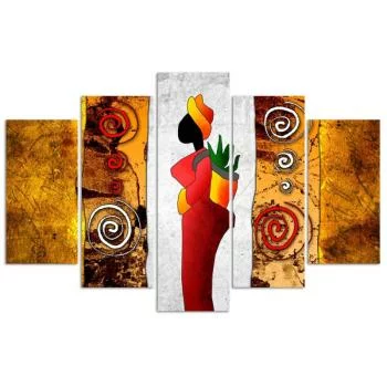 Obraz pięcioczęściowy Deco Panel, Afrykańska Kobieta - obrazek 3