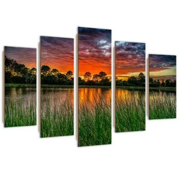 Obraz pięcioczęściowy Deco Panel, Niebo o zachodzie słońca - obrazek 2