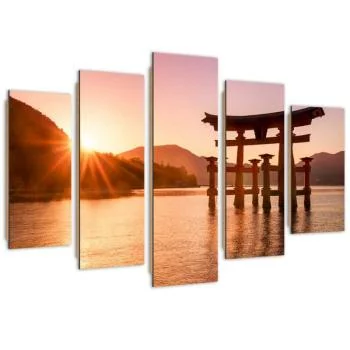 Obraz pięcioczęściowy Deco Panel, Krajobraz Japonii - obrazek 2