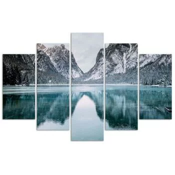 Obraz pięcioczęściowy Deco Panel, Górski krajobraz - obrazek 3