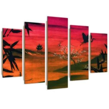 Obraz pięcioczęściowy Deco Panel, Japonia skąpana w słońcu - obrazek 2