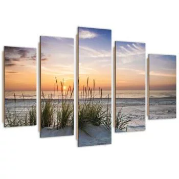 Obraz pięcioczęściowy Deco Panel, Spacer po wydmach - obrazek 2