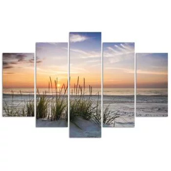 Obraz pięcioczęściowy Deco Panel, Spacer po wydmach - obrazek 3