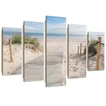 Obraz pięcioczęściowy Deco Panel, Zejście nad morze - obrazek 2