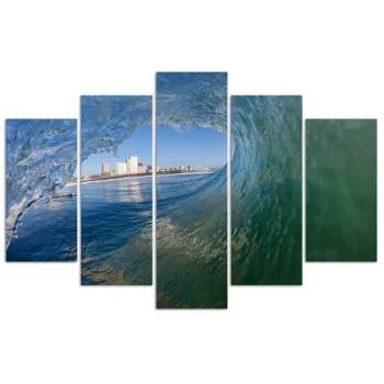Obraz pięcioczęściowy Deco Panel, Morska fala - obrazek 3