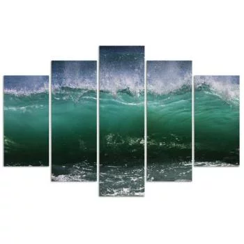 Obraz pięcioczęściowy Deco Panel, Wzburzona fala - obrazek 3