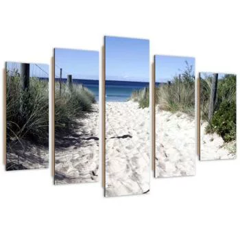 Obraz pięcioczęściowy Deco Panel, Ścieżka przez wydmy - obrazek 2