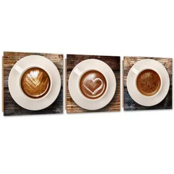 Zestaw obrazów Deco Panel, Artystyczna kawa - obrazek 2