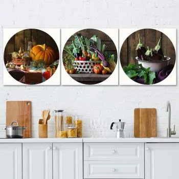 Zestaw obrazów Deco Panel, Kuchnia jesienią