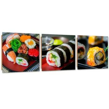 Zestaw obrazów Deco Panel, Kolorowe sushi - obrazek 2