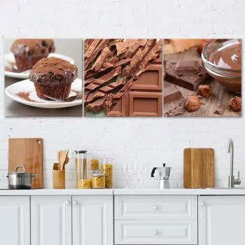 Zestaw obrazów Deco Panel, Słodka czekolada