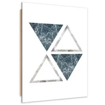 Obraz Deco Panel, Abstrakcyjne marmurowe trójkąty - obrazek 2