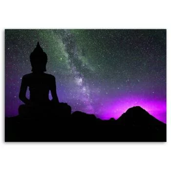 Obraz Deco Panel, Budda i zorza polarna - obrazek 3