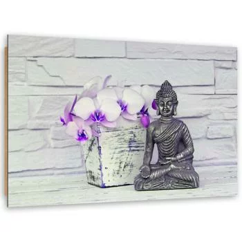 Obraz Deco Panel, Budda z kwiatkiem - obrazek 2