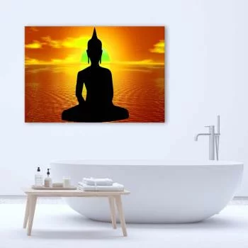 Obraz Deco Panel, Medytacja Buddy o wschodzie słońca