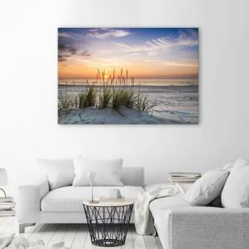 Obraz Deco Panel, Zachodzące słońce na plaży
