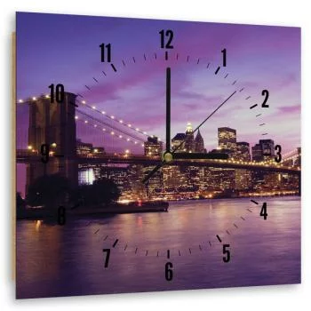 Obraz z zegarem, Nowy Jork o zmierzchu - obrazek 2