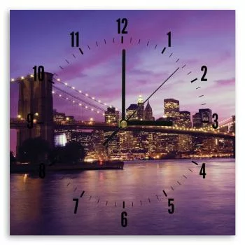 Obraz z zegarem, Nowy Jork o zmierzchu - obrazek 3