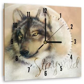 Obraz z zegarem, Stay wild - obrazek 2