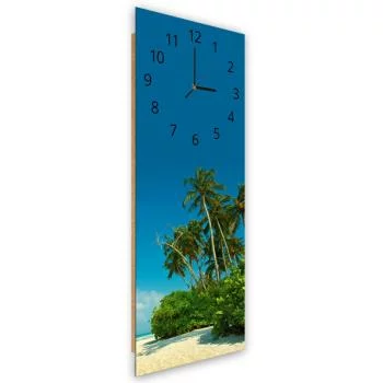 Obraz z zegarem, Tropikalna plaża - obrazek 2
