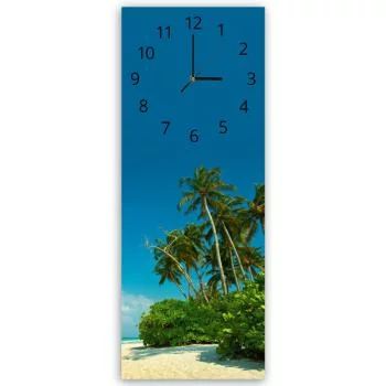 Obraz z zegarem, Tropikalna plaża - obrazek 3