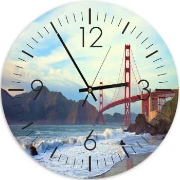 Obraz z zegarem, Most Golden Gate