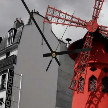 Obraz z zegarem, Moulin Rouge - obrazek 3