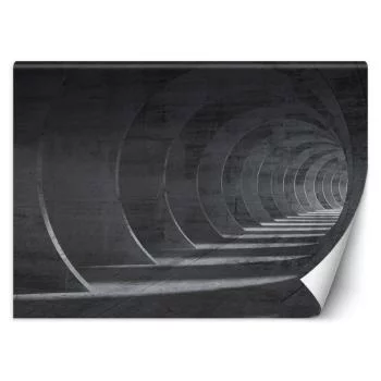 Fototapeta, Tunel szary 3D - obrazek 2