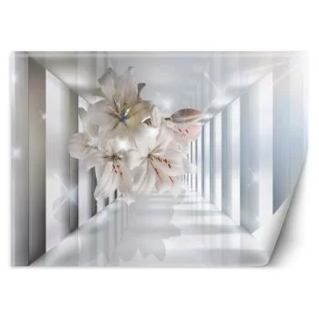 Fototapeta, do pokoju Kwiaty w korytarzu 3D - obrazek 2