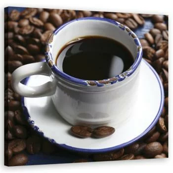 Obraz na płótnie, Kubek czarnej kawy - obrazek 2