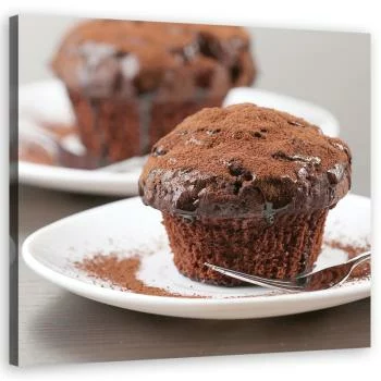 Obraz na płótnie, Muffiny czekoladowe - obrazek 2