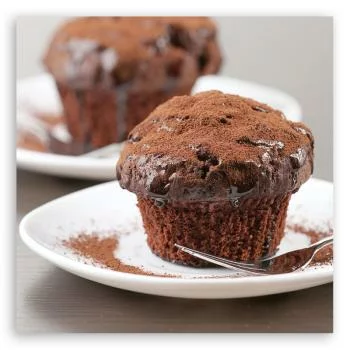 Obraz na płótnie, Muffiny czekoladowe - obrazek 3