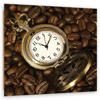 Obraz Deco Panel, Zegarek i ziarna kawy - obrazek 2