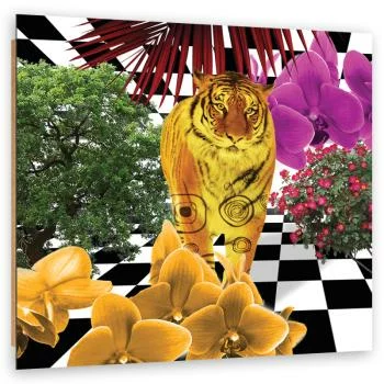 Obraz Deco Panel, Kolorowy tygrys  - obrazek 2