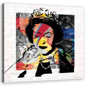 Obraz na płótnie, Banksy Królowa Anglii - obrazek 2