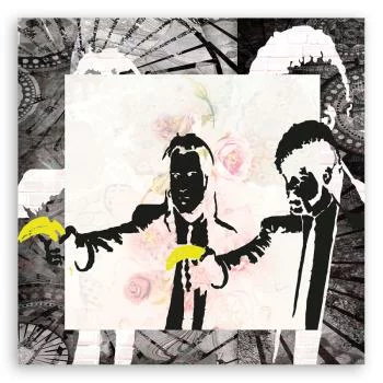 Obraz na płótnie, Banksy Pulp Fiction - obrazek 3