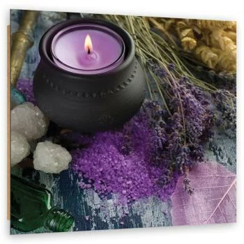 Obraz Deco Panel, Świeca Zen Spa Fioletowa - obrazek 2