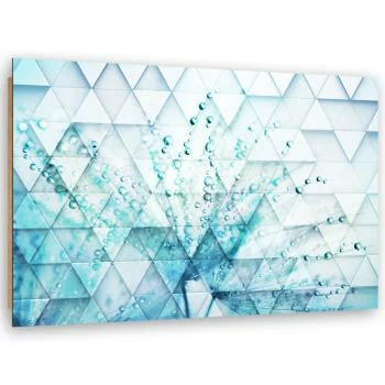Obraz Deco Panel, Turkusowy dmuchawiec w kroplach rosy - obrazek 2