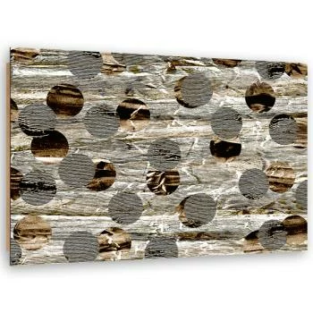 Obraz Deco Panel, Brązowe koła abstrakcja  - obrazek 2