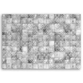 Obraz Deco Panel, Orientalna mozaika na szarych kafelkach - obrazek 3