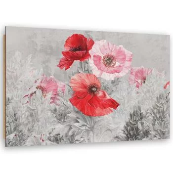 Obraz Deco Panel, Czerwone maki na szarej łące - obrazek 2