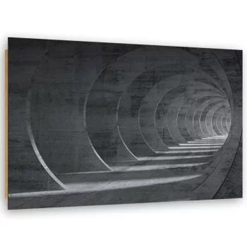 Obraz Deco Panel, Szary tunel 3D - obrazek 2